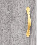 vidaXL Buffet haut Sonoma gris 69 5x34x180 cm Bois d'ingénierie