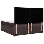 vidaXL Sommier à lattes de lit avec matelas Marron foncé 200x200 cm
