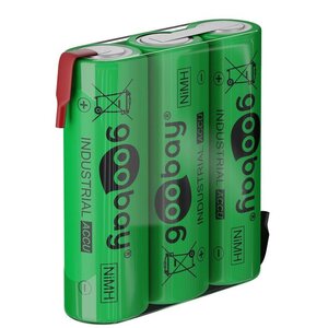 3x AA (Mignon) - 2100 mAh Fer à souder (Z), Batterie (NiMH), 3,6 V GOOBAY