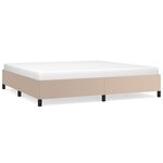 vidaXL Cadre de lit Cappuccino 200x200 cm Similicuir