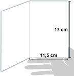 61-5835 Carte Joyeux Noël avec enveloppe blanche 12x17 5cm