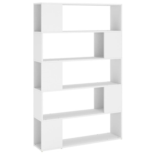 vidaXL Bibliothèque Séparateur de pièce Blanc Bois d'ingénierie