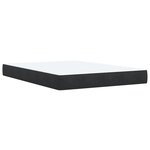 vidaXL Sommier à lattes de lit avec matelas Noir 140x200 cm Velours