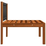 vidaXL Salon de jardin 7 Pièces avec coussins Crème Bois d'acacia solide