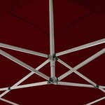 vidaXL Tente de réception pliable avec parois Aluminium 2x2 m Bordeaux