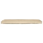 vidaXL Coussin de Palette pour Banc Beige 150x40x8 cm Tissu Oxford