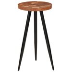 vidaXL Table de bar en rondins Ø53x105 cm bois d'acacia solide