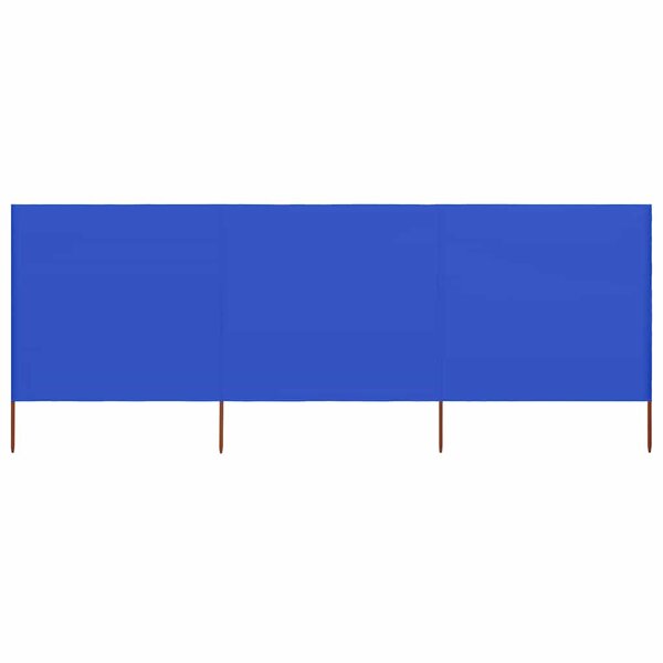 vidaXL Paravent 3 panneaux Tissu 400 x 160 cm Bleu azuré
