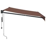vidaXL Auvent rétractable automatique marron 300x250 cm