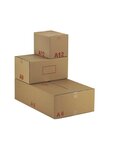 (lot  20 caisses) caisse carton palettisable a - norme ect - longueur de 300 à 600 mm 400 x 300 x 200 mm