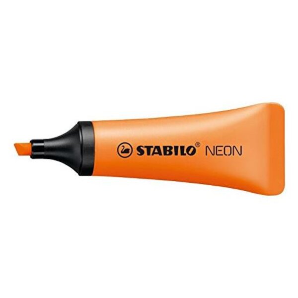 Surligneur NEON Tendance Pointe Biseautée 2- 5 mm orange STABILO