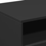 vidaXL Table basse avec lumières LED noir 90x49x40 cm