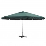 vidaXL Parasol vert aluminium 500 cm