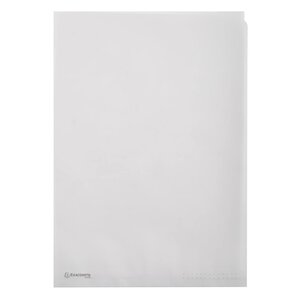 Sachet De 50 Pochettes Coin Papier 110g/m2 - A4 - Transparent Blanc - X 10 - Exacompta