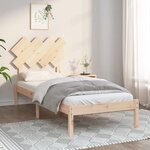 vidaXL Cadre de lit 90x190 cm Simple Bois massif