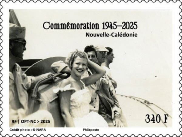 Timbre Nouvelle Calédonie - Commémoration 1945-2025