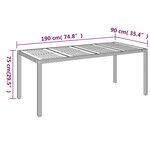 vidaXL Ensemble à dîner de jardin et coussins 7Pièces Noir Résine tressée
