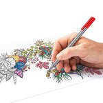 Etui de 42 Feutres Fineliner Triplus BRILLIANT COLOURS Pte Fine 0,3 mm STAEDTLER