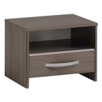 Chambre complète adulte - noyer silver - 140 x 190 cm
