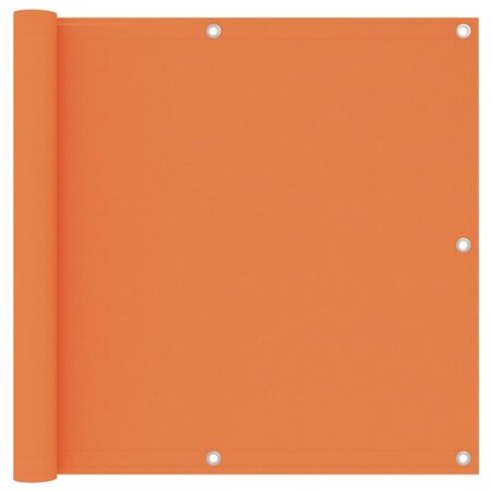 vidaXL Écran de balcon Orange 90x500 cm Tissu Oxford