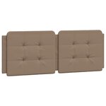 vidaXL Lit avec matelas cappuccino 160x200 cm similicuir