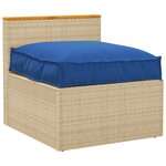 vidaXL Coussin de palette pour siège bleu royal 70x70x12 cm