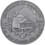 Pièce de monnaie en Argent 5000 Francs g 155.5 (5 oz) Millésime 2024 EYE OF PANTHEON