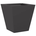 vidaXL Jardinière noir 30x30x30 cm acier