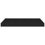 vidaXL Étagères murales flottantes 4 Pièces noir 60x23 5x3 8 cm MDF