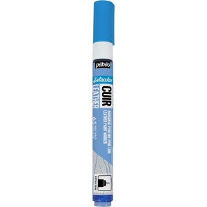 Marqueur Acrylique Setacolor Spécial Cuir Mat Satiné Extra Fine Bleu Glacé PÉBÉO