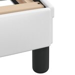 vidaXL Cadre de lit avec tête de lit Blanc 100x200 cm Similicuir