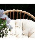 Fauteuil de jardin en osier CLER marron