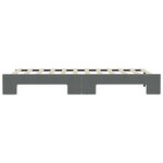 vidaXL Lit de jour avec lit gigogne gris foncé 90x190 cm tissu