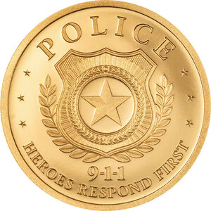 Monnaie POLICE First Responders 1 g Or 10$ Cook Islands 2026