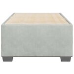 vidaXL Cadre de lit Gris clair 80x200 cm Velours