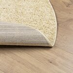 vidaXL Tapis shaggy PAMPLONA poils longs moderne doré Ø 120 cm