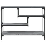 vidaXL Table console sonoma gris 100x30x75 cm bois d'ingénierie