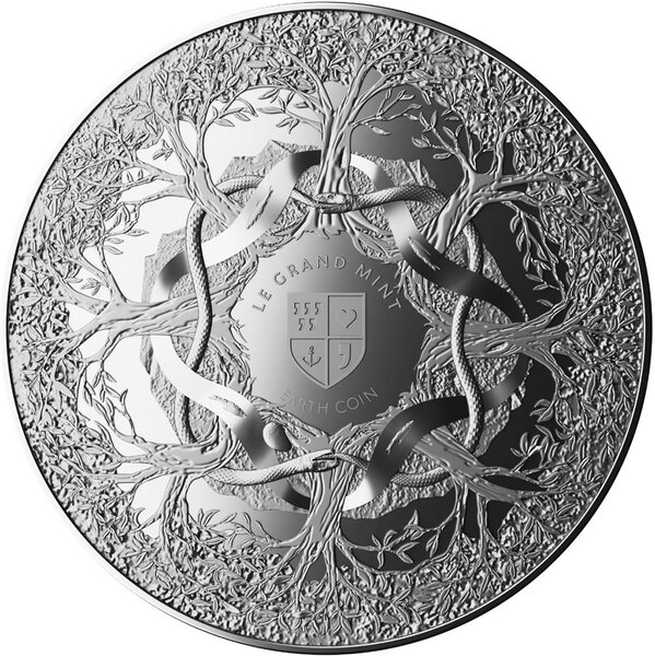 Pièce de monnaie en Argent 5 Dollars g 62.2 (2 oz) Millésime 2024 Earth EARTH