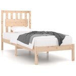 vidaXL Cadre de lit Bois de pin massif 100x200 cm