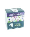 Tisanière fleurie porcelaine 250 ml + Trio tisanes festives - Soirées d'hiver Noël Orange Canelle