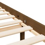 vidaXL Lit pour personne âgée et tête de lit 200x200 cm bois massif
