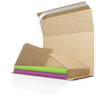 Etui postal carton brun avec fermeture adhésive raja standard 23x15 cm (lot de 25)