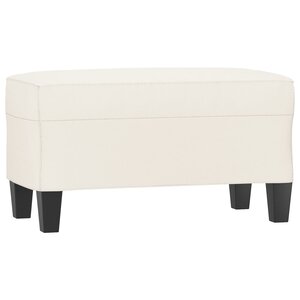 vidaXL Banc Crème 70x35x41 cm Similicuir