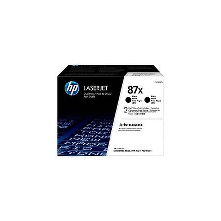 Hp 87x toners pack de 2 noir cf287xd