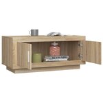 vidaXL Table basse Chêne sonoma 102x50x45 cm Bois d'ingénierie