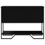 vidaXL Table console noir 100x35x74 5 cm bois d'ingénierie