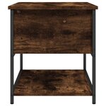 vidaXL Banc de rangement chêne fumé 70x42 5x47 cm bois d'ingénierie