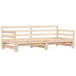 vidaXL Lit de jour avec lit gigogne 80x200 cm bois de pin massif