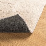 vidaXL Tapis HUARTE à poils courts doux et lavable beige 160x160 cm