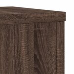 vidaXL Supports pour plantes 2 Pièces chêne marron bois d'ingénierie